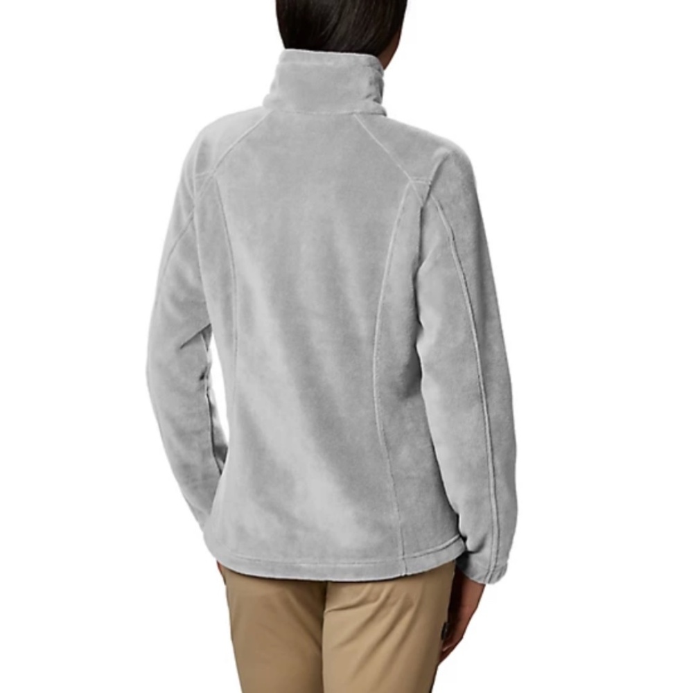 Columbia Benton’s Springs Gray Full Zip Up Fleece Jacket Size XL - Picture 2 of 9